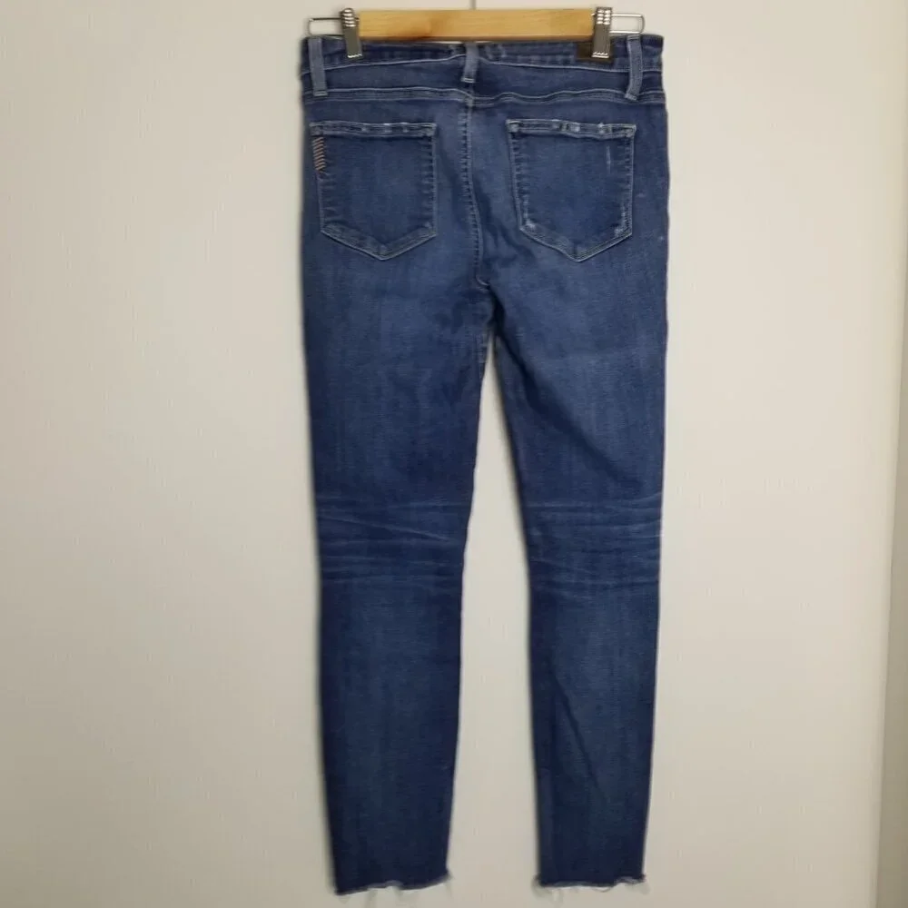 Paige Jeans Womens Size 27 Verdugo Ankle Cropped Distressed Raw Hem Skinny - Picture 7 of 16